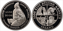 2000 1000 Kr Leif Ericson PR68DCAM