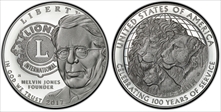 2017-P $1 Lions Club International PR69DCAM