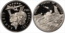 1991-95-P 50C World War II PR68DCAM