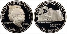 1990-P $1 Eisenhower PR69DCAM