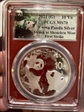 2021 (G) 10 Yn Panda Silver Struck at Shenzhen Mint First Strike MS70