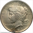 1921 $1 High Relief, Peace MS63