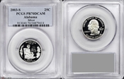 2003-S 25C Alabama Silver PR70DCAM