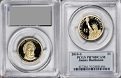 2010-S $1 James Buchanan PR70DCAM