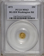 1872 G25C BG-818, Washington Head MS63