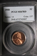1958 1C MS67RD