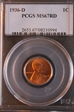 1936-D 1C MS67RD