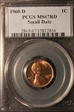 1960-D 1C Small Date MS67RD