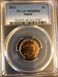 2011 1C Shield MS68RD