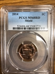 2014 1C Shield MS68RD