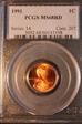 1991 1C MS68RD