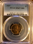 1937 1C MS67+ RD