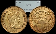 1799 $10 Large Stars Obverse AU50
