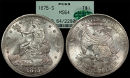 1875-S T$1 MS64