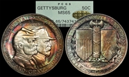 1936 50C Gettysburg MS65