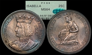 1893 25C Isabella MS64
