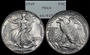 1945 50C MS64