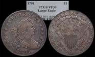 1798 $1 Large Eagle VF30