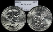 1999-D SBA$1 MS68