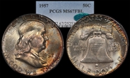 1957 50C MS67FBL