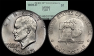 1976-D $1 Type 1 MS66