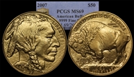 2007 $50 American Buffalo .9999 Fine Gold MS69