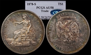 1878-S T$1 Trade AU58