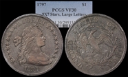 1797 $1 9x7 Stars, Large Letters VF30