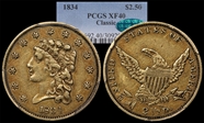 1834 $2.50 Classic XF40