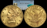 1901-S $10 MS65+