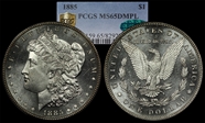 1885 $1 MS65DMPL