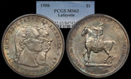 1900 $1 Lafayette MS63