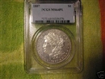 1887 $1 MS64PL