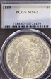 1889 $1 MS62