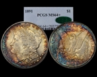 1891 $1 MS64+