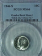 1946-S 10C MS66