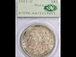 1921-D $1 MS64