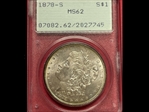 1878-S $1 MS62