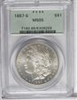 1887-S $1 MS65