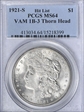 1921-S $1 VAM 1B-3a Thorn Head MS64