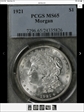 1921 $1 Morgan MS65