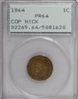 1864 1C Copper Nickel PR64