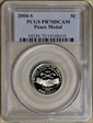 2004-S 5C Peace Medal PR70DCAM