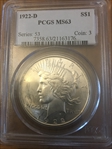 1922-D $1 MS63