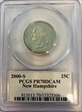 2000-S 25C New Hampshire PR70DCAM