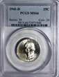 1941-D 25C MS66