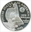 1992-P $1 Columbus PR69DCAM