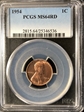 1954 1C MS64RD