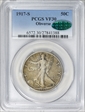 1917-S 50C Obverse VF30
