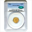 1861 G$1 MS63